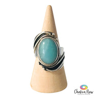 Amazonite Sterling Silver Ring Size 6