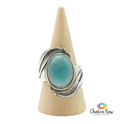 Amazonite Sterling Silver Ring Size 9