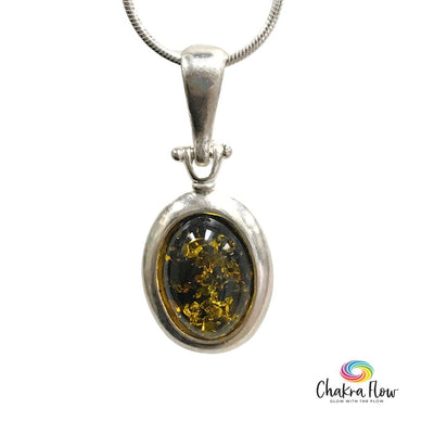 Baltic Amber Sterling Silver Pendant