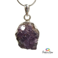 Amethyst Cluster Sterling Silver Pendant