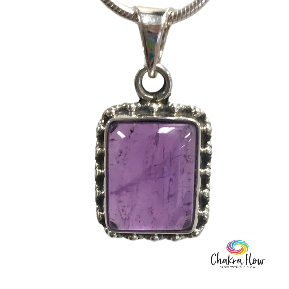 Amethyst Sterling Silver Pendant