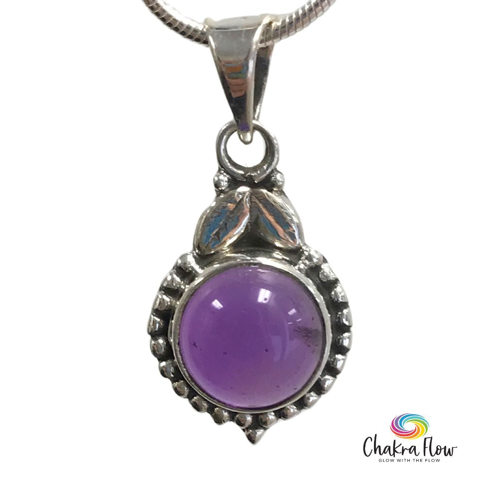 Amethyst Sterling Silver Pendant