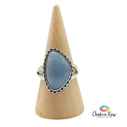 Angelite Sterling Silver Ring Size 8