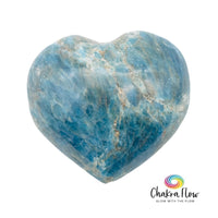 Blue Apatite Heart Palm Stone