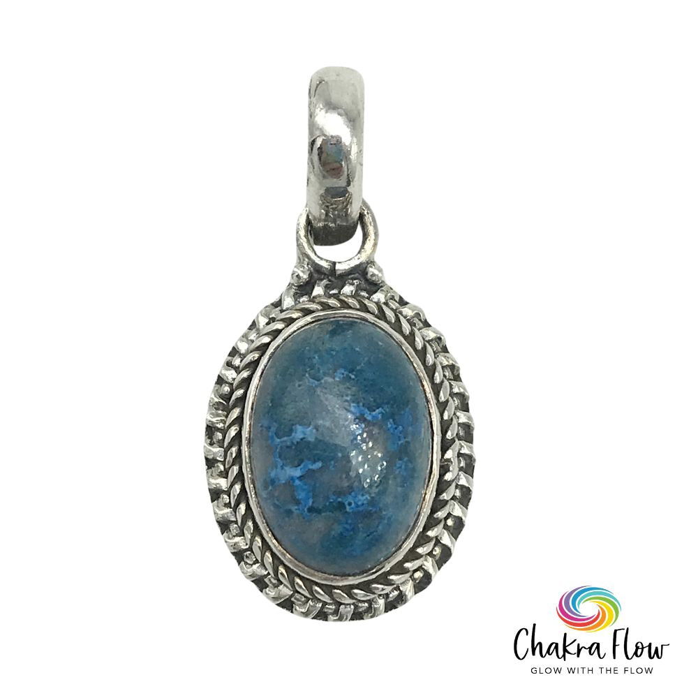 Azurite Sterling Silver Pendant