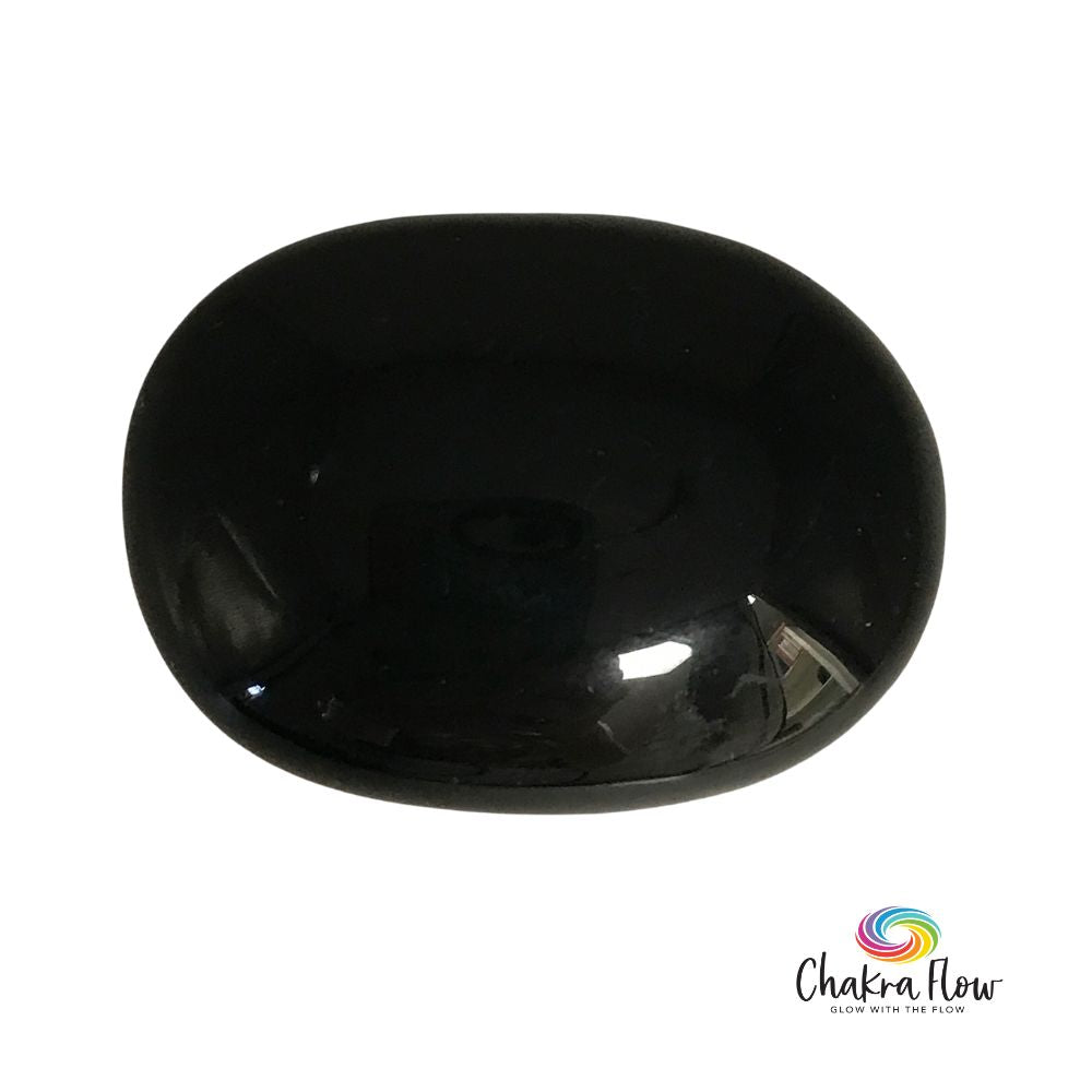 Black Obsidian Palm  Stone