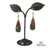 Bloodstone Sterling Silver Dangle Earrings