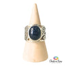 Blue Goldstone Sterling Silver Ring Size 7