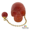 Carnelian Skull Pendulum