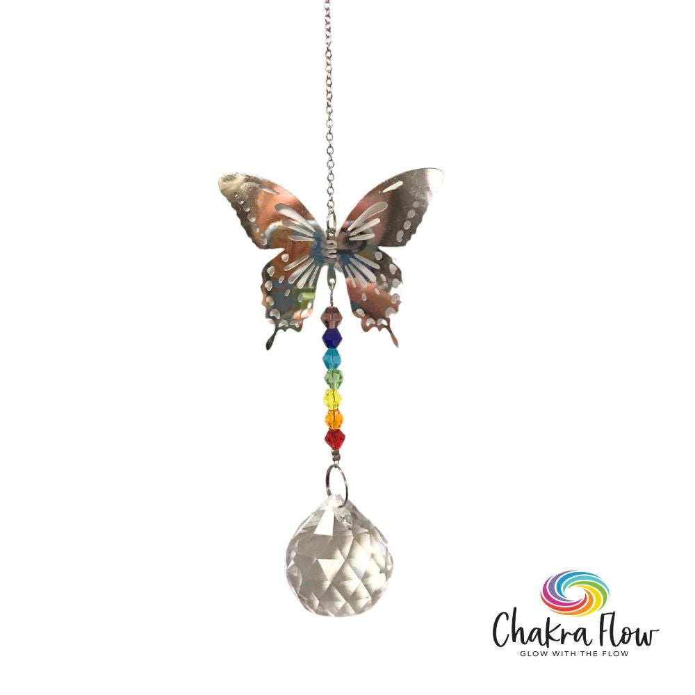 Chakra Butterfly Suncatcher