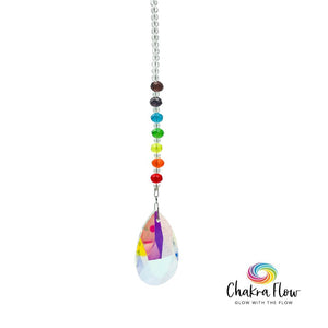 Chakra Teardrop Suncatcher