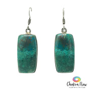 Chrysocolla Sterling Silver Earrings