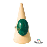 Chrysocolla Sterling Silver Ring Size 8