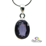 Faceted Alexandrite Sterling Silver Pendant