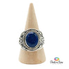 Lapis Lazuli Sterling Silver Ring Size 9