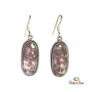 Lepidolite Sterling Silver Earrings