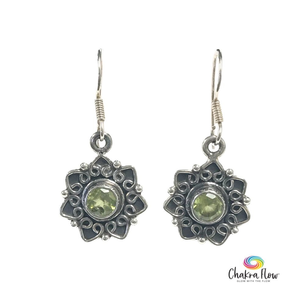 Peridot Sterling Silver Earrings