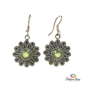 Peridot Sterling Silver Earrings