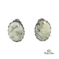 Prehnite Sterling Silver Earrings