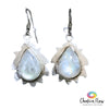 Rainbow Moonstone Sterling Silver Drop Earrings