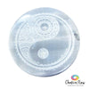 Selenite Incense Holder and Charging Plate Yin Yang