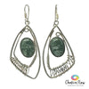 Seraphinite Sterling Silver Earrings