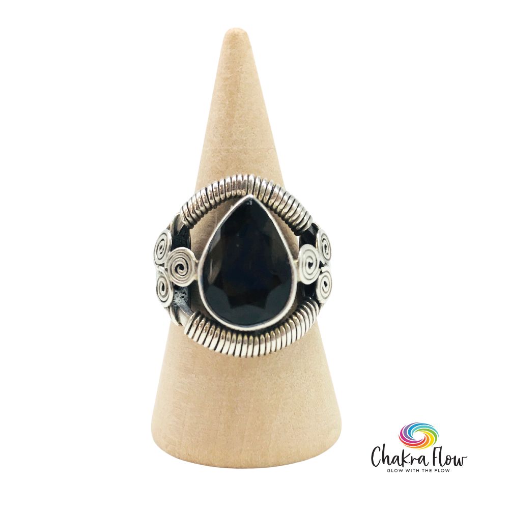 Smoky Quartz Sterling Silver Ring Size 7