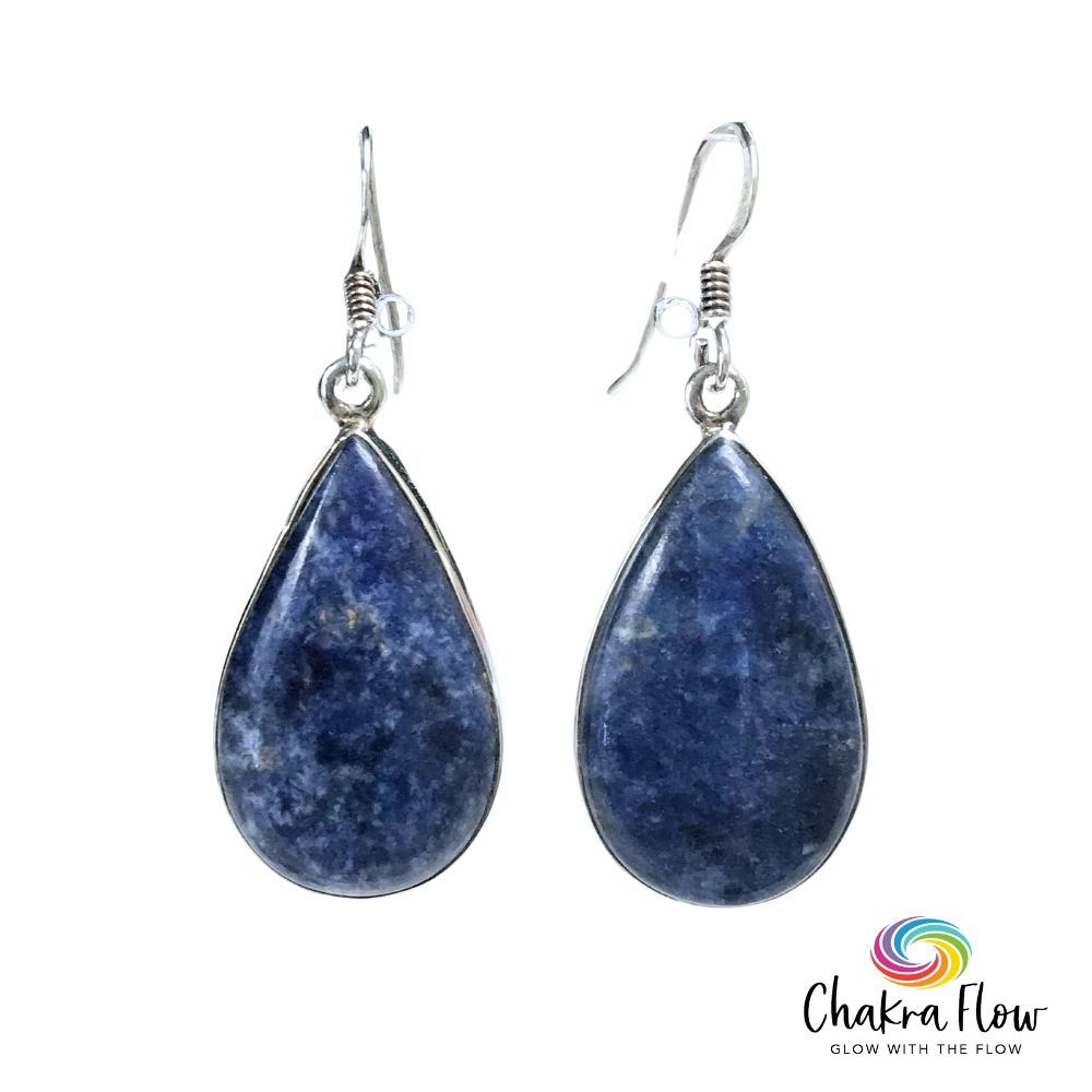 Sodalite Sterling Silver Earrings