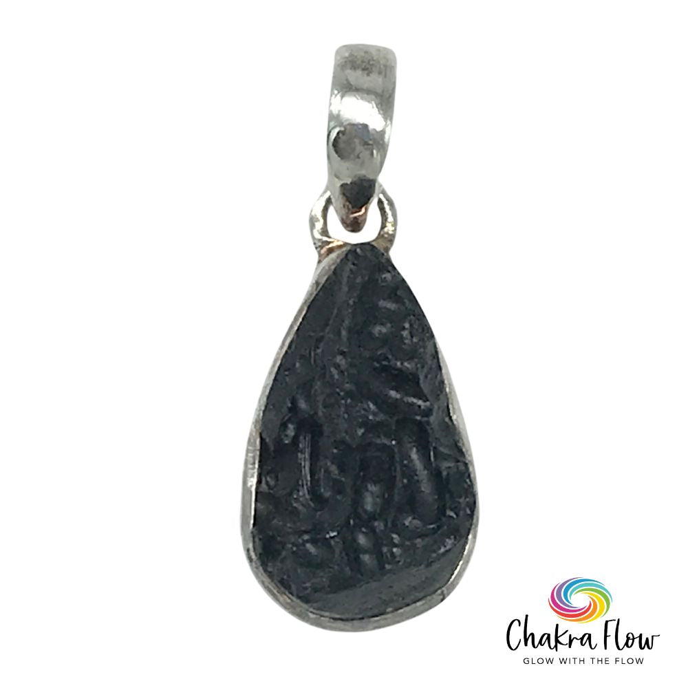 Tektite Sterling Silver Pendant