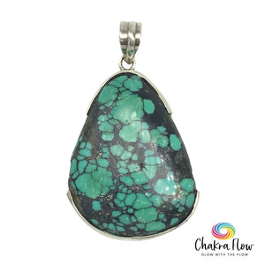 Tibetan Turquoise Sterling Silver Pendant