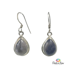 Tiffany Stone Sterling Silver Drop Earrings