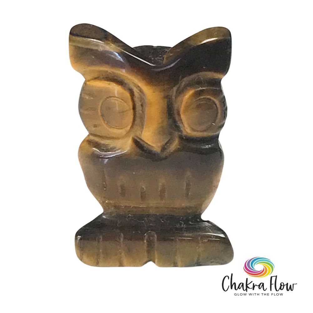 Tiger's Eye Owl Sculpture 