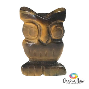 Tiger's Eye Owl Sculpture 