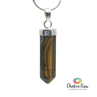 Tiger's Eye Pencil Sterling Silver Pendant