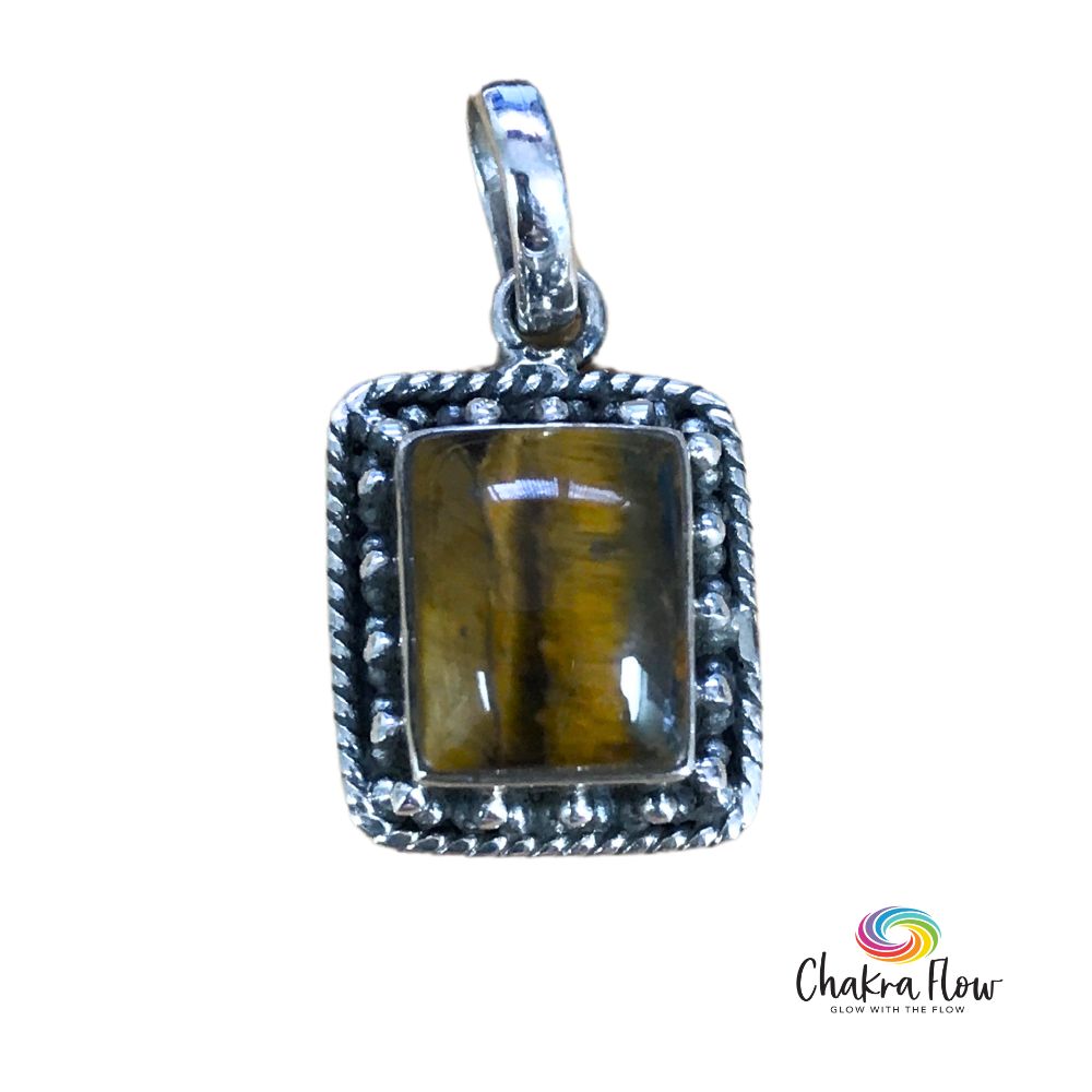 Tiger's Eye Sterling Silver Pendant