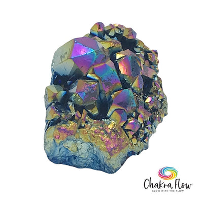 Titanium Aura Quartz Cluster