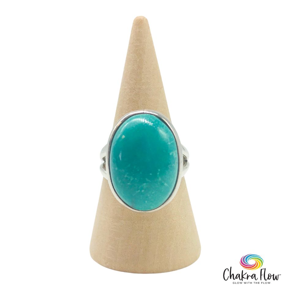 Turquoise Sterling Silver Ring Size 6.5