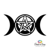 Wall Decal - Triple Moon Pentacle