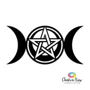 Wall Decal - Triple Moon Pentacle