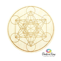 Wood Crystal Grid - Metatron