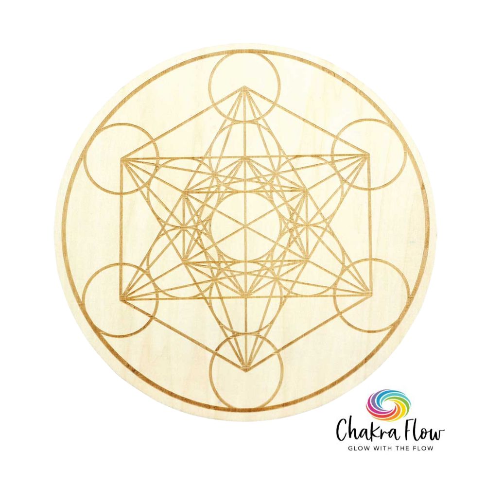 Wood Crystal Grid - Metatron