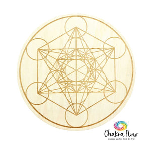 Wood Crystal Grid - Metatron