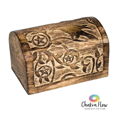 Wood Treasure Chest - Raven