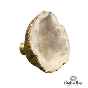 Chalcedony Geode Knob