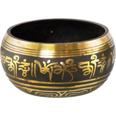 Black & Gold OM Singing Bowl