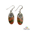 Unakite Sterling Silver Earrings